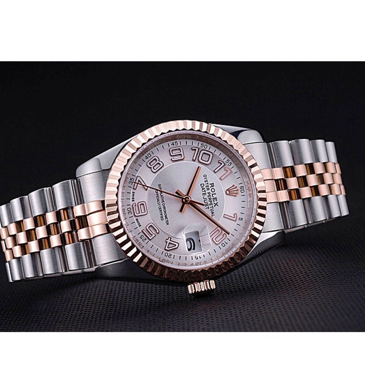 Aaa fake watches DateJust Bracelet 622544 Rolex Dial and Gold White Steel Stainless 0621